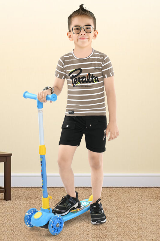 COTTIN STYLISH STRIPE T SHIRT WITH COTTON PANT