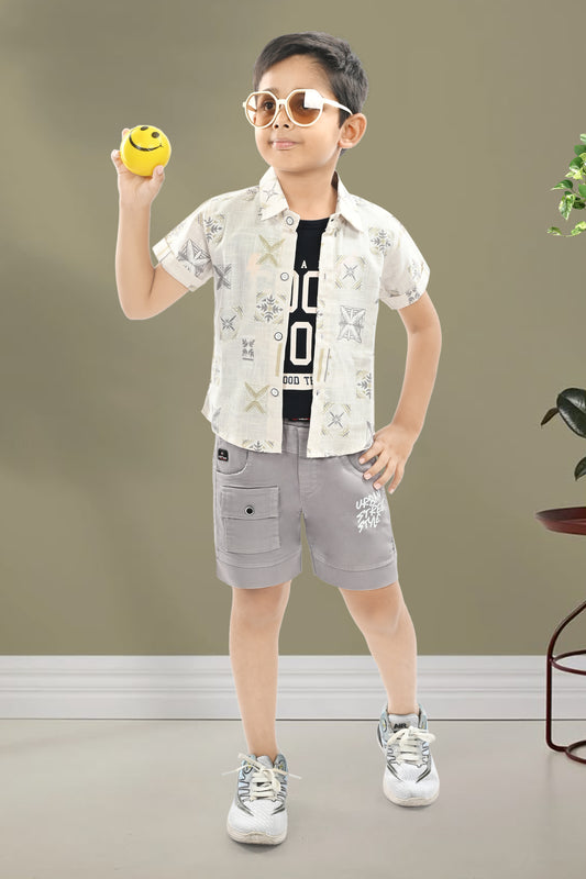 100% Cotton Shirt & T Shirt With Cotton Softy Pant