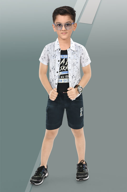 100% Cotton Shirt & T Shirt With Cotton Softy Pant