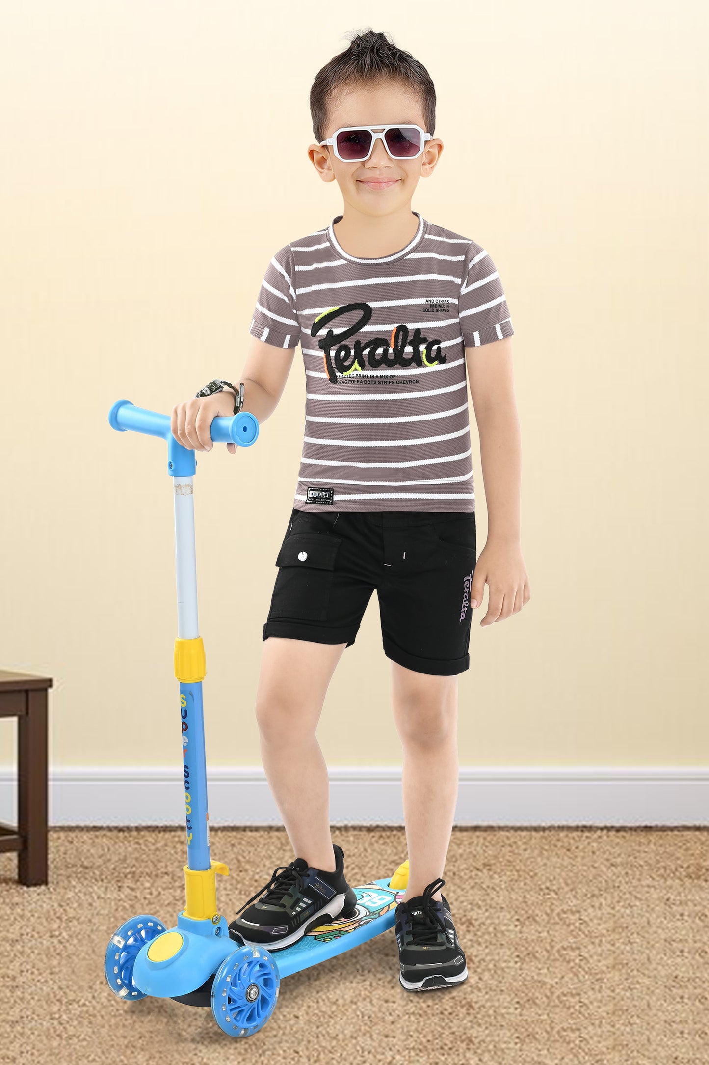 COTTIN STYLISH STRIPE T SHIRT WITH COTTON PANT