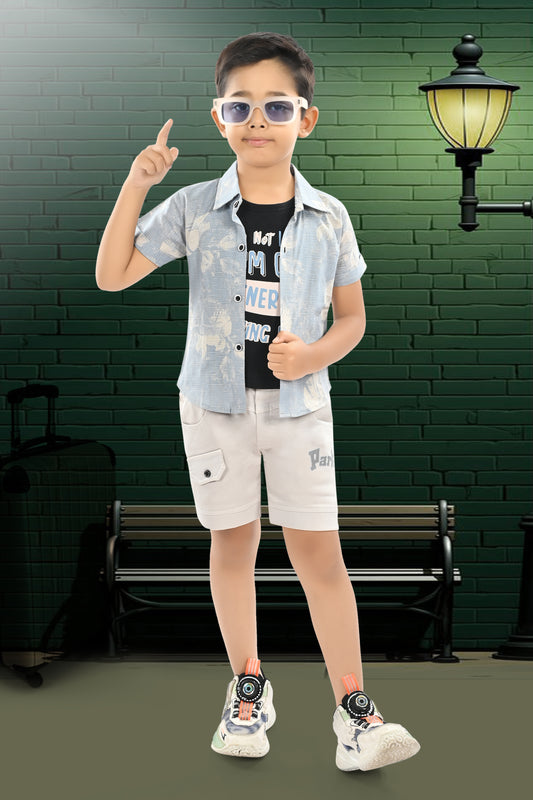100% Cotton Shirt & T Shirt With Cotton Softy Pant
