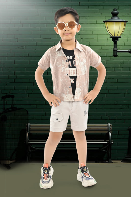 100% Cotton Shirt & T Shirt With Cotton Softy Pant