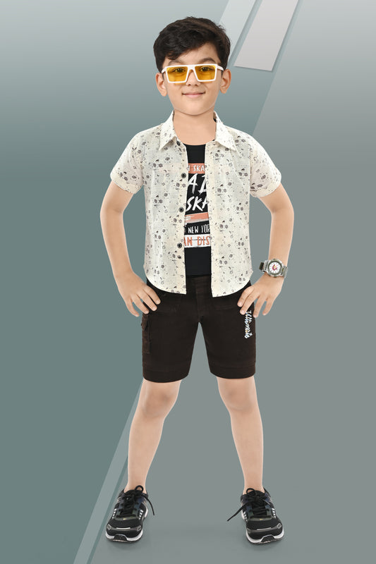 100% Cotton Shirt & T Shirt With Cotton Softy Pant