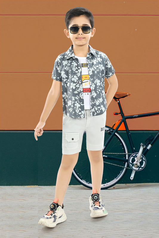 100% Cotton Shirt & T Shirt With Cotton Softy Pant