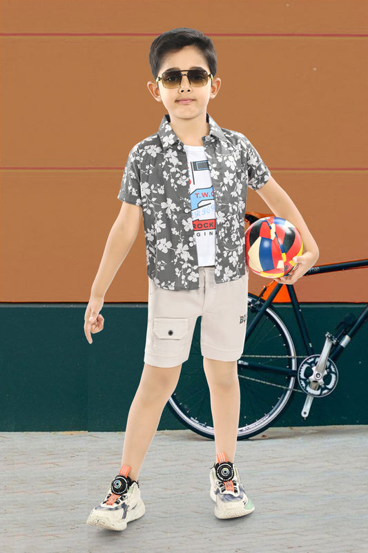 100% Cotton Shirt & T Shirt With Cotton Softy Pant