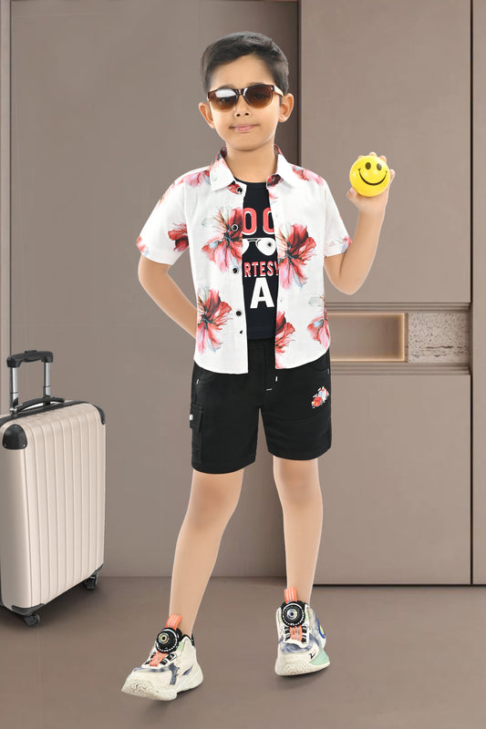 100% Cotton Shirt & T Shirt With Cotton Softy Pant