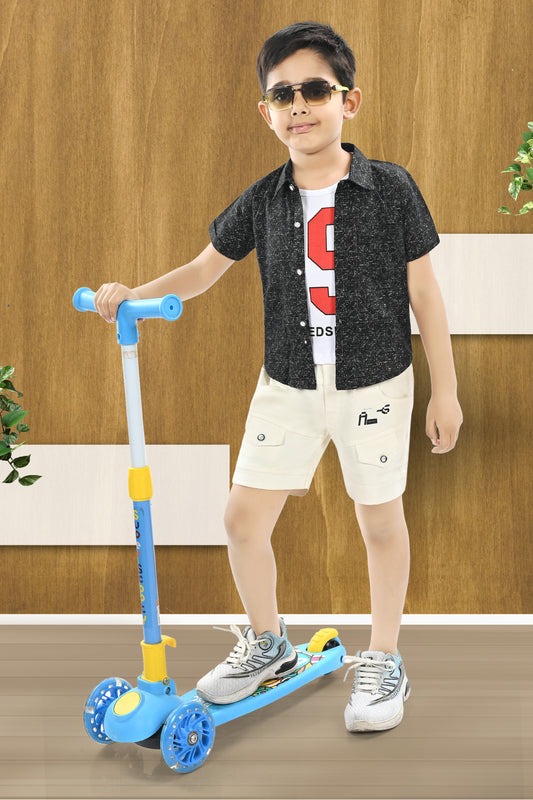 100% Cotton Printed Shirt & T Shirt With RFD Pant