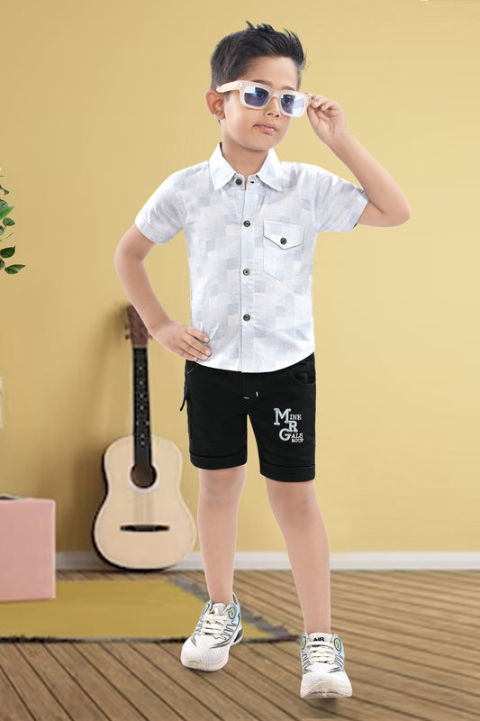 100% Cotton Box Printed Shirt With Cotton Pant